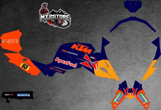 1290 SUPERDUKE -2021 -redbull - autocollants - kit deco - ktm 1290 -