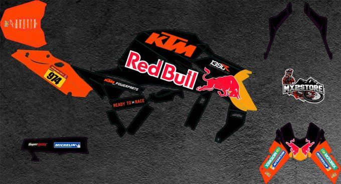 1390 - 1290 -  SUPERDUKE R - 2024 -  kit deco - redbull - ktm -