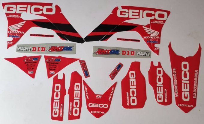 kit déco , geico, crf , 250 ,450 ,450x , 2017 ,2018 ,2019, 2020 ,2021 ,2022