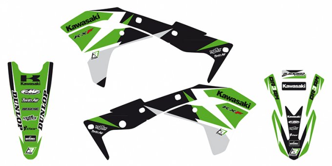 Kit déco KAWASAKI KXF 250 2017-2020 -