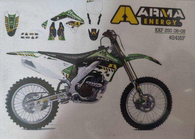 Kit déco KAWASAKI KXF 250 année  2006 /2008