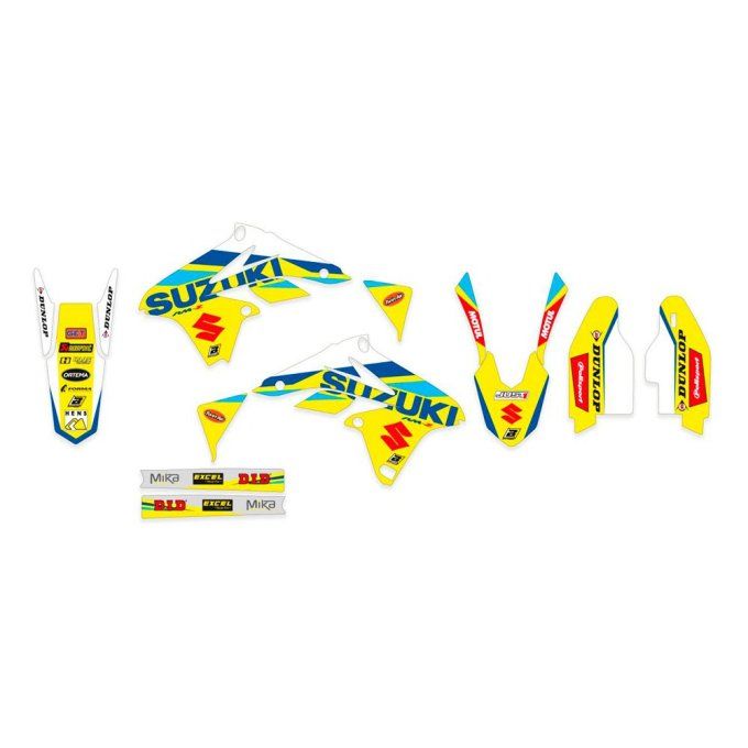 pack kit deco + housse de selle , suzuki , rmz , 250 , 2010, 2011 ,2012, 2013, 2014, 2015, 2016, 201