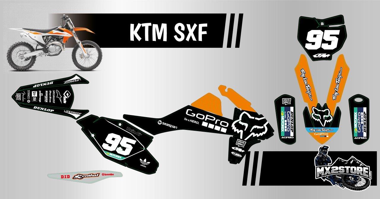 Kit Perso gopro KTM SX / SXF / EXC 2000 > 2024