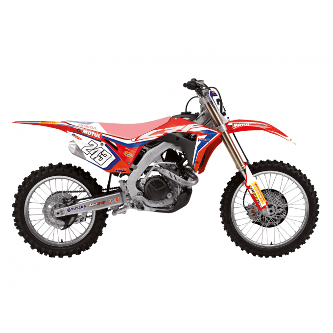 Kit DECO + fond de Plaque PERSO CRF HRC 2017 > 2020