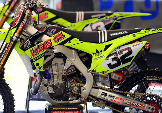 Kit Déco CR 125/ 250 LUCAS OIL JAUNE FLUO année 2002 > 2008