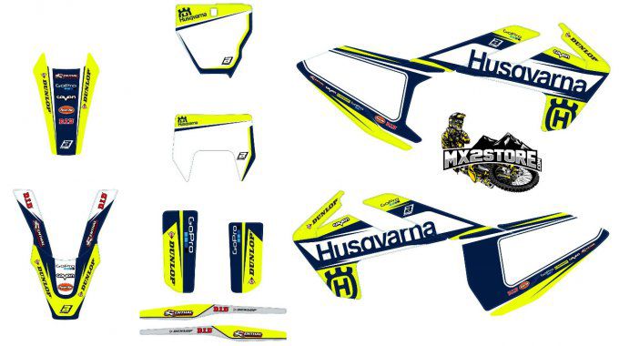 Kit Deco HUSQVARNA 2016-2019 Fond blanc