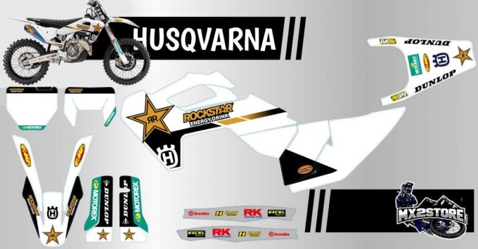 KIT DECO ROCKSTAR HVA- TC/FC 2023 à 2024- TE/FE -2024-2025 -