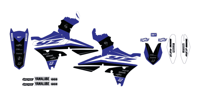 kit deco , bleu , yzf , 250 , 450 , 2014 , 2015 , 2016 , 2017 , factory , stickers , yamaha , mx2sto