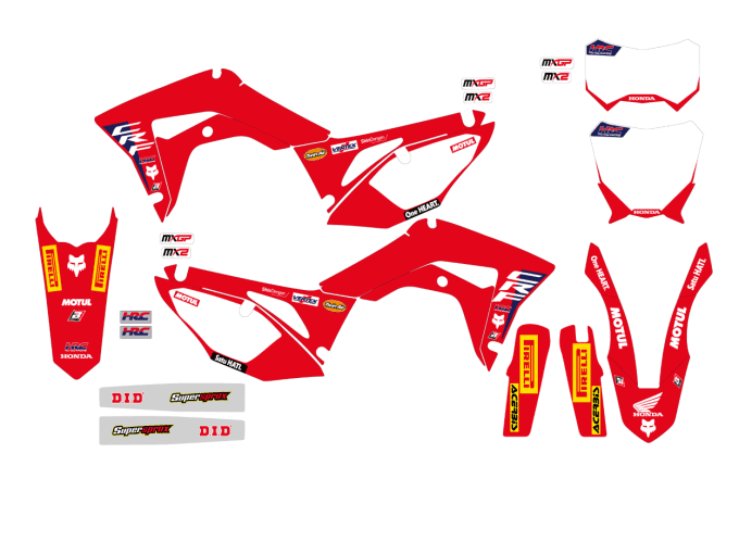 KIT DECO - crf250 - crf450 - honda - 2017-2018- 2019- 2020 -2021-