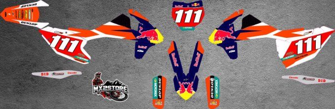 kit deco , factory , redbull , sxf , sx , ktm , 2016 , 2017 , 2018 , 125 , 250 , 350 , 450 , 85 , 65