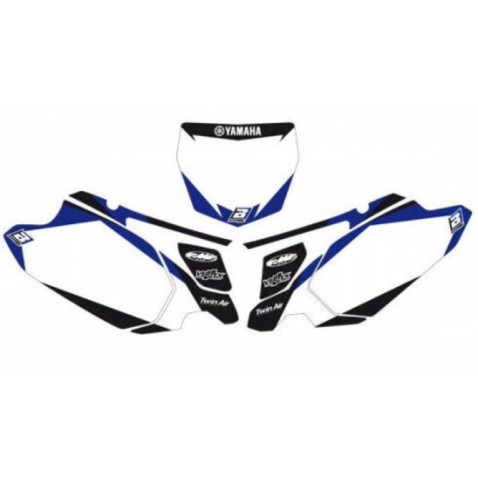 Stickers autocollants fond plaque numéro YAMAHA YZF 450 2010 > 2013