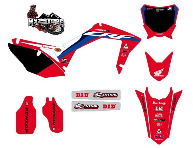 kit deco , hrc , crf , 250 , 450 , honda , 2017 , 2018 , 2019 , 2020 , 2021 ,