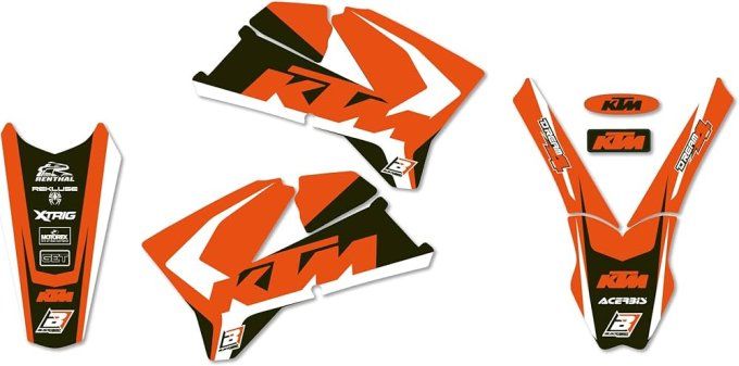 Kit déco ,KTM ,SX-SXF année  2005 - 2006 -2007,autocollant