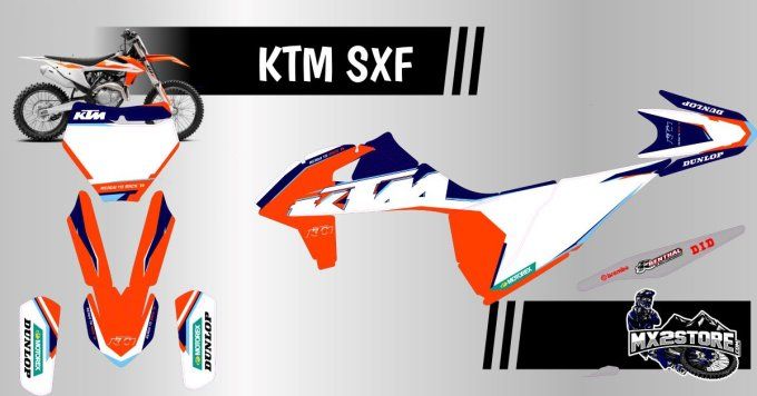 Kit déco perso KTM SX 85, SXF , EXC  - 2022 - 2023 - 2024 - 2025 -  KIT DECO KTM ,, graphics ,