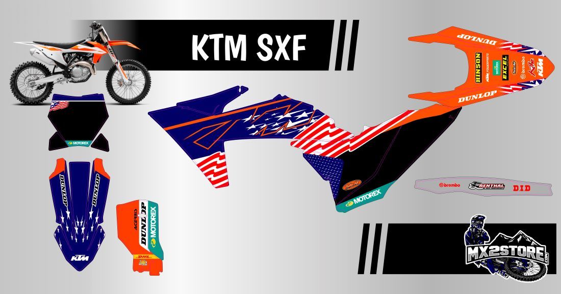 Kit deco Perso  KTM SX / SXF / EXC / 2005 > 2024 -
