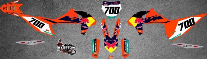 kit deco - perso , redbull , sxf , sx , ktm , 2019 , 2020 , 2021 , 2022 , 2023 , exc , excf ,