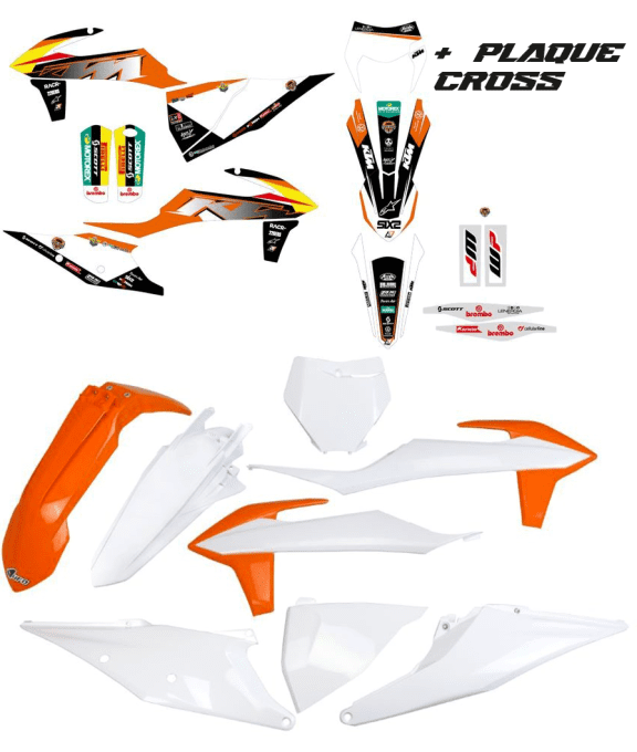Pack kit déco + kit plastique KTM SX/SXF 125 /450 année 2019 -2022