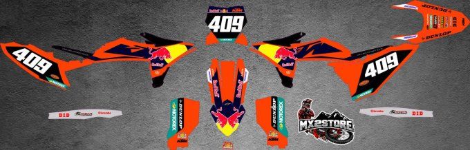 kit deco - redbull - usa - stickers - ktm - 2027 - 2026 - 2025 - sx - sxf - exc -