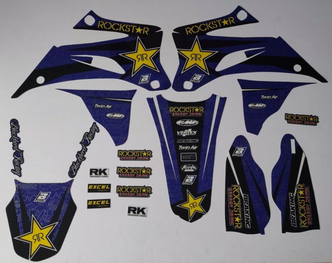kit déco rockstar energy , yamaha yzf , 250 , 450 , année 2006 ,2007 ,2008 ,2009