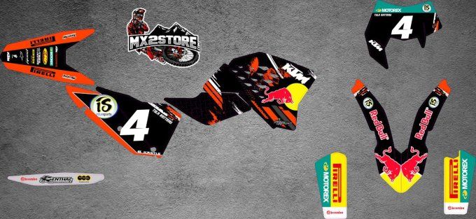 kit deco - tyla rattray - ktm - factory - 2010 - 2009 - 2008 - 2007 - sx - sxf - enduro -