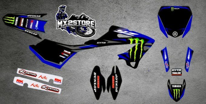 kit deco- yamaha- yz - 125 - yz 250 - monster - graphics - 2022 - 2023 - 2024 - 2025- 2026