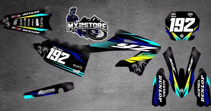 kit deco- , yz 125 , yz 250 , stylé , yamaha , 2025 - 2026 - 2023 - 2024 - 2022 - perso - gta -