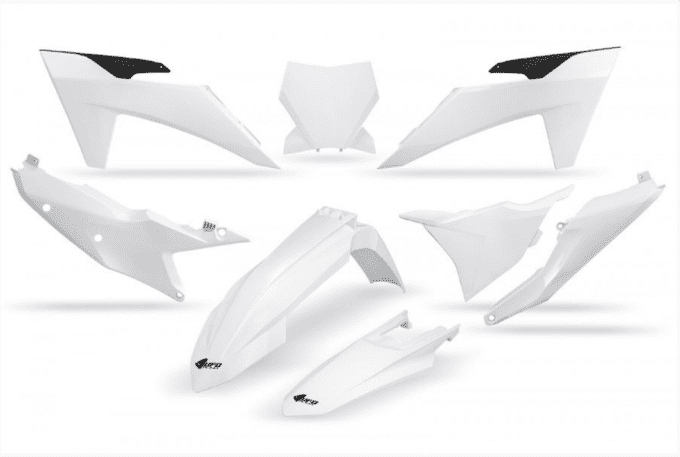 Kit plastiques KTM SX / SXF 125 > 450 année 2023 / 2024 blanc