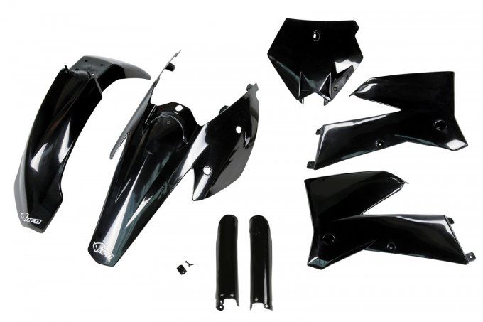 Kit plastique complet KTM SX /SXF 125  à 250 année 2005 /2006 NOIR