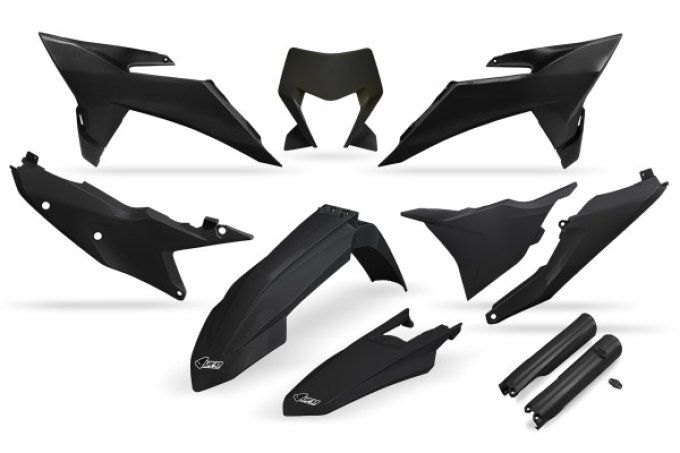kit plastique - noir - ktm - 2026 EXC 150 - EXC 250 - EXC-F 250 - EXC 300 - EXC-F 350 - EXC-F 45