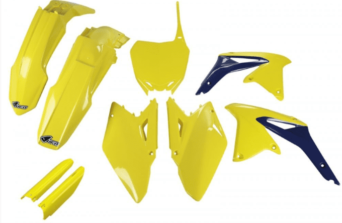Kit plastique Suzuki RMZ450 année 2008 à 2017