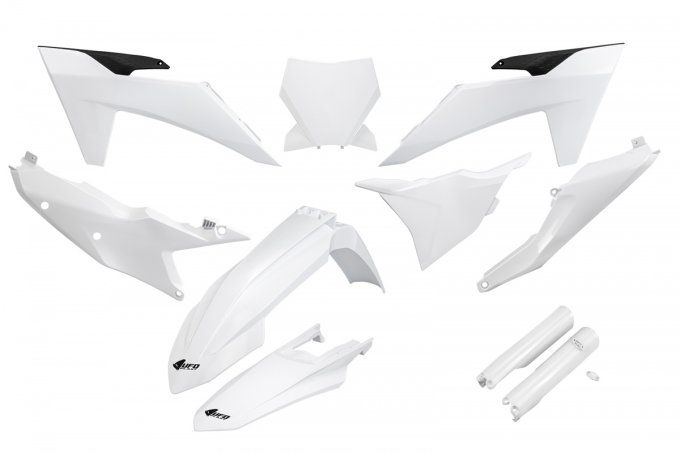 Kit plastiques KTM SX / SXF 125 > 450 année 2023 / 2024 Blanc