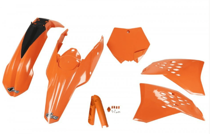 Kit plastique complet KTM SX /SXF 125  à 450 année 2007 à 2010