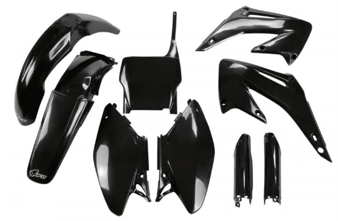 Kit plastiques Complet Noir HONDA CR 125 / 250 - 2005>2008