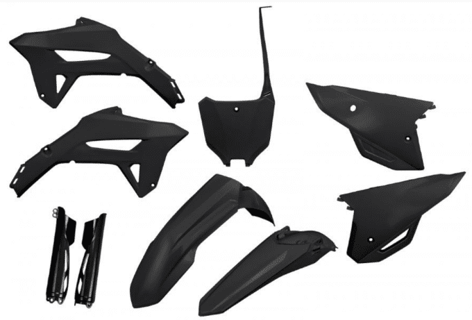Kit plastiques Complet UFO CRF 250 2022>2024 / 450 2021>2024 -Noir