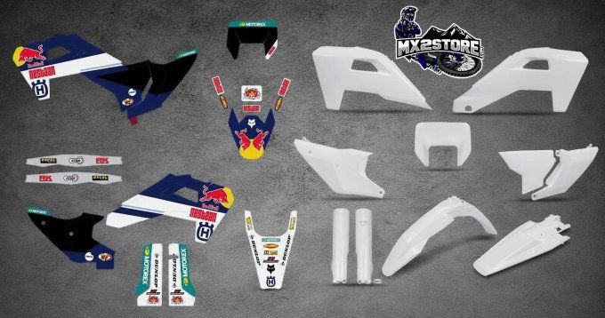 kit plastiques - husqvarna - kit deco -team neestan - redbull - 2027 - 2026 - 2025 - enduro -