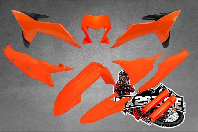 Kit plastiques KTM EXC / EXCF / 6DAYS année 2026 -2027 ORANGE