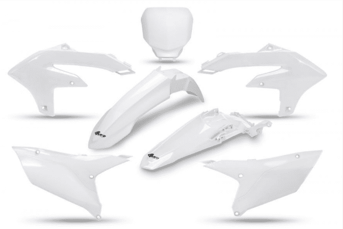 Kit plastiques UFO YZF 250 2024 -2025-2026/ YZF 450 2023 >2024 - BLANC