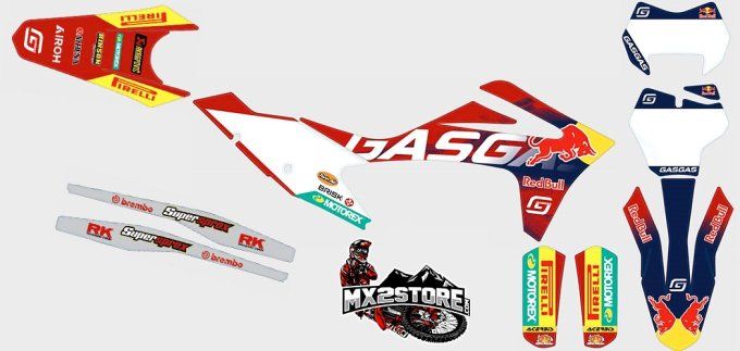 Kit Déco GASGAS EC/MC/ MCF/ ECF 125 - 250 - 300 - 350 - 450 - FACTORY