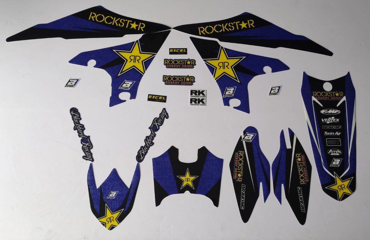 Kit déco YAMAHA Rockstar energy YZF 250 /450 année 2018 à 2022 