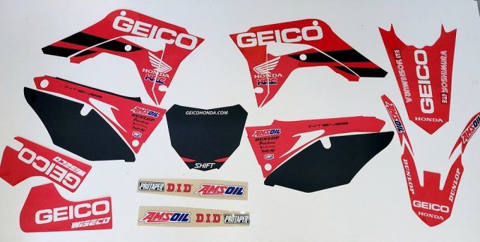 kit déco , honda, crf, geico , 250, 450, 2018, 2019 ,2020 