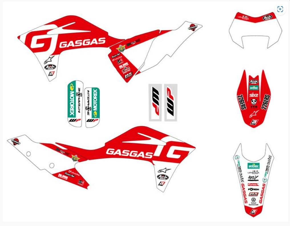 Kit Déco GASGAS EC/MC/ MCF/ ECF 125 /450 année 2021 à 2023