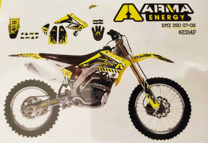 Kit Déco SUZUKI RMZ 250  - 2007- 2008 - 2009 mx2store