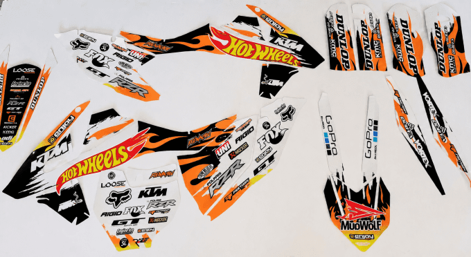 kit déco ktm, hotweels , 125 /450, sx , sxf, 2016 , 2017 , 2018