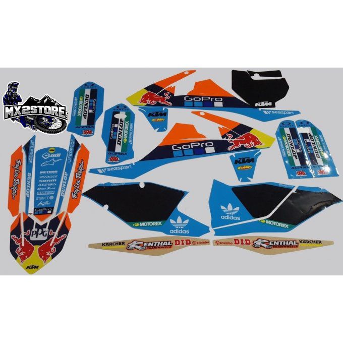 Kit deco red bull KTM 125-450 - 2016-2018 exc