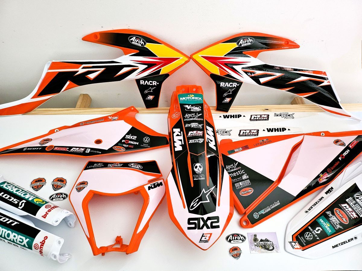 Pack kit déco + kit plastique KTM EXC/EXCF année 2020 à 2023