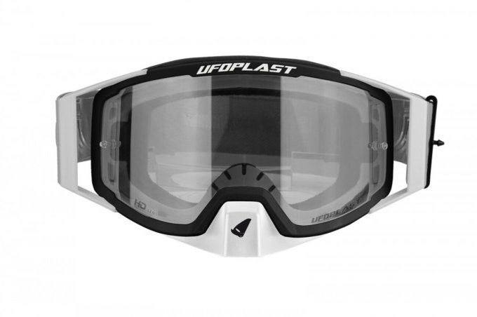 lunette mx , masques , ufo , blanc , noir , , enduro , 100_ , promo , destockage , motocross ,