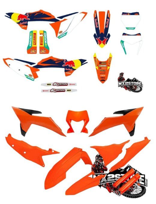 PACK - kit deco - kit plastiques - ktm sxf - sx - exc - excf - redbull - 2026 - 2027 - 2025 -