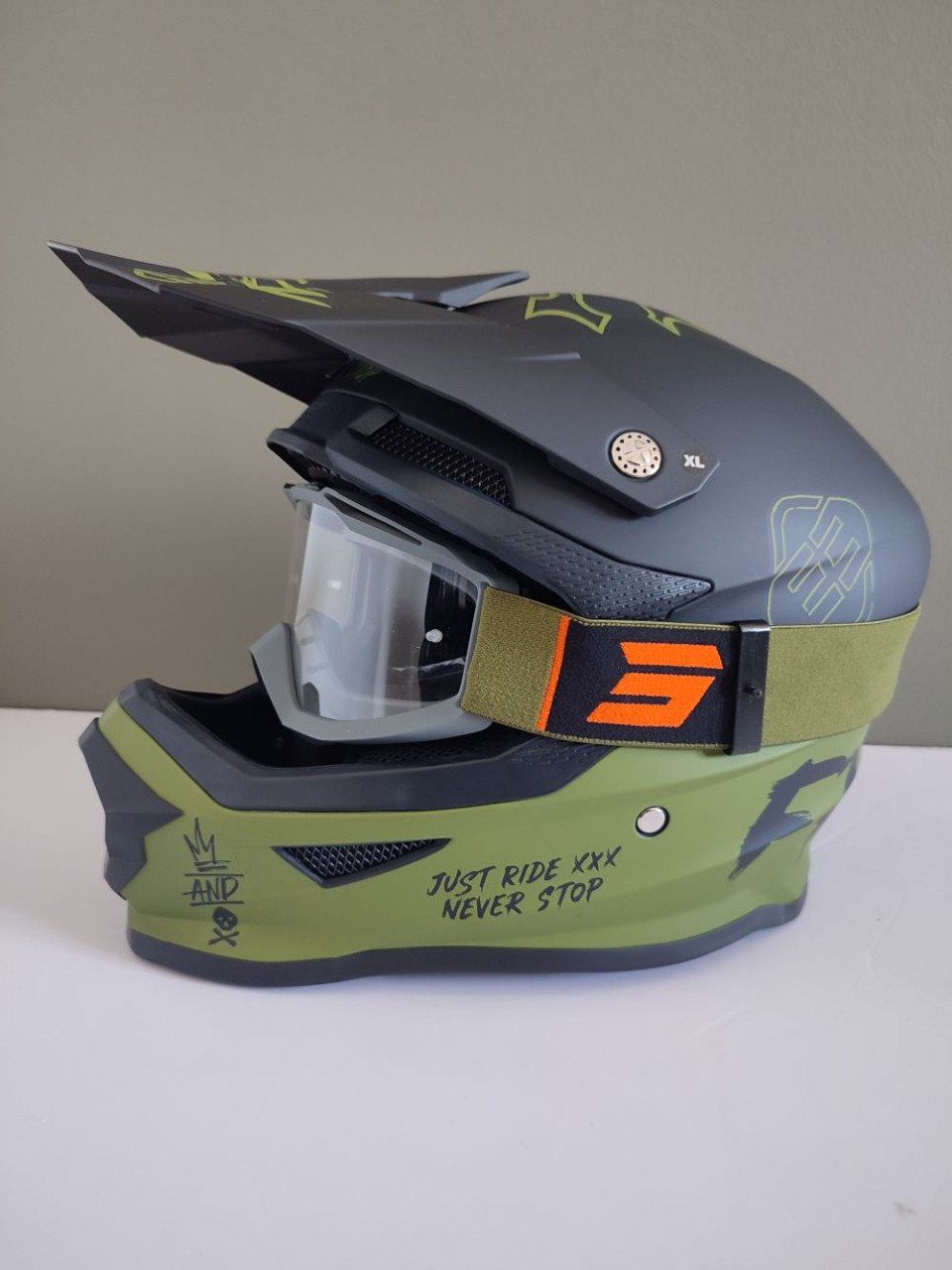 Casque moto cross + lunette - Mx2store