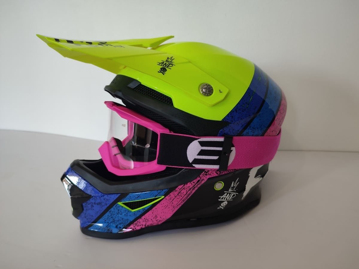 Casque moto cross + lunette - Mx2store