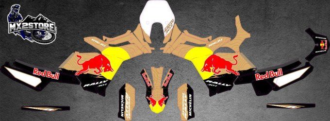 Rieju - 307 - Redbull - adventura - adventure - kit deco - redbull- rally - autocollants -